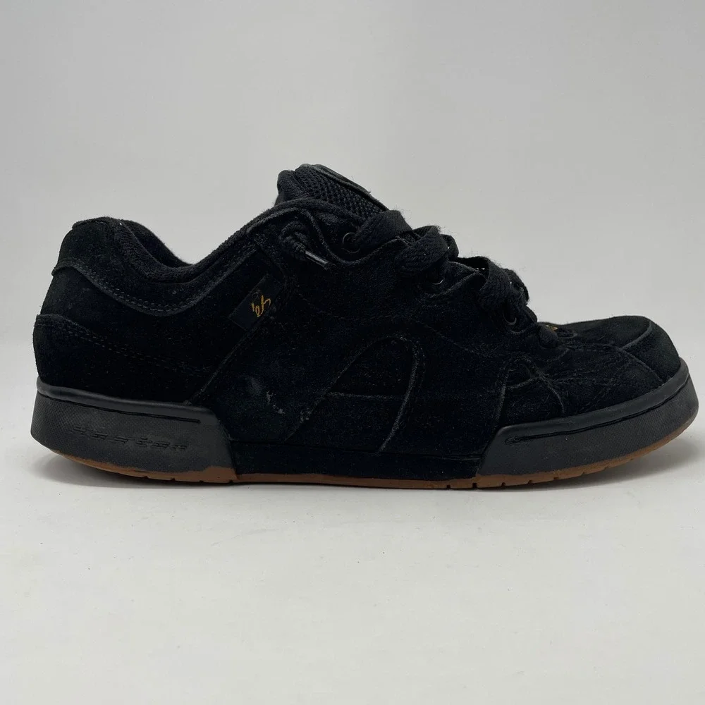 VTG es Eric Koston Skate Shoes Black Gum EK-01 Iconic 2003 Sz 12‎ Y2K Retro Read